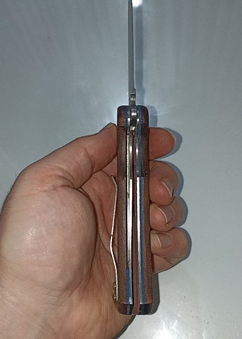 Kahverengi Ahşap Saplı D2 Çakı - Görsel 2