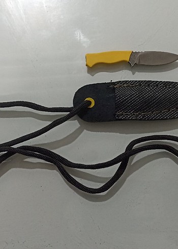 Sarı Saplı Bıçak ve Kılıf(Boyun askı ipli) - Görsel 2