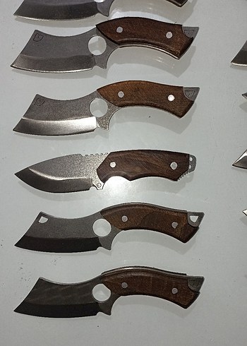 Ahşap Saplı Koyu Renkli Bıçak Seti(tekli fiyattır) - Görsel 2