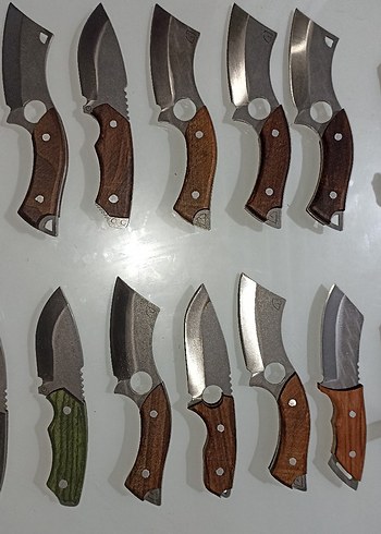 Ahşap Saplı Koyu Renkli Bıçak Seti(tekli fiyattır) - Görsel 4