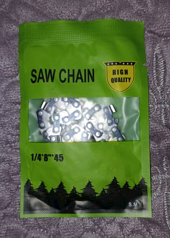 Yeşil Parlak Testere Zinciri(sıfır ürün)Bir pakettir - Görsel 3