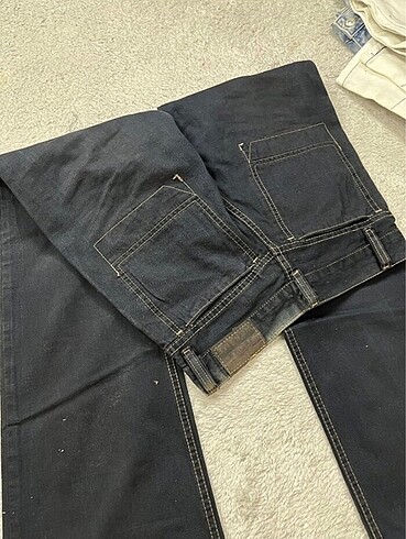 27 Beden lacivert Renk Düşük Bel Vintage Jean