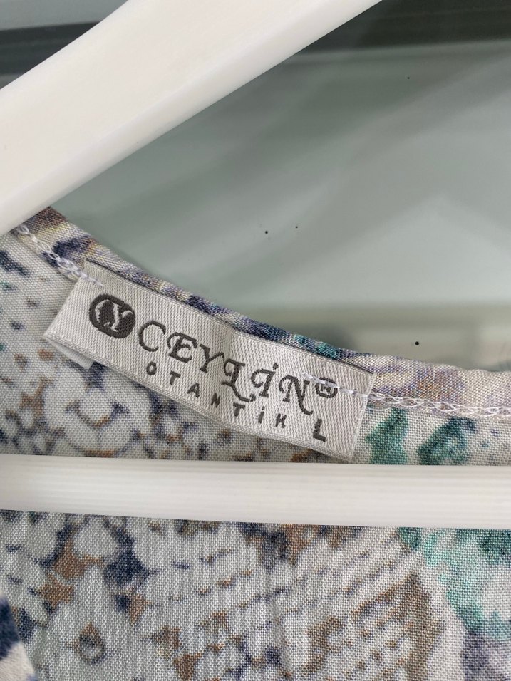 Gri Çok Renkli Bohem Uzun Tulum - Görsel 3