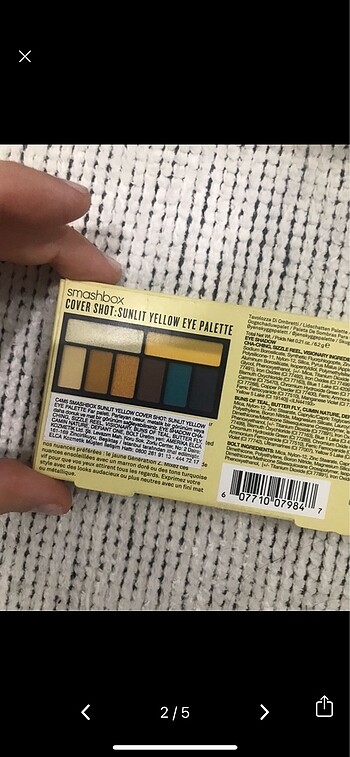 Smashbox Smashbox sunlit yellow far sıfır far paleti
