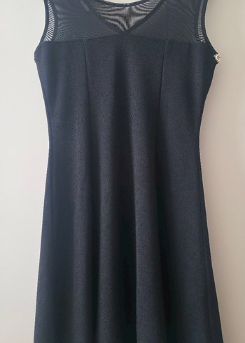 Siyah İşlemeli Boncuklu Uzun Abiye Elbise - Görsel 2