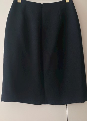 Siyah Mini Kalem Etek Yırtmaçlı - Görsel 2