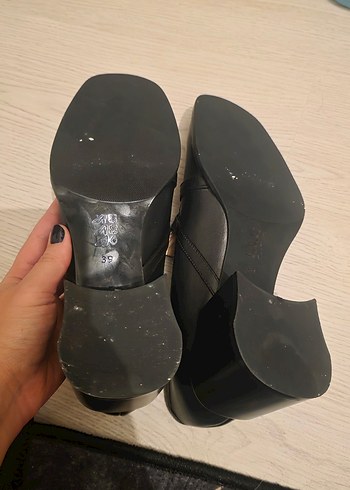 Kadın Siyah Klasik Topuklu Ayakkabı - Görsel 4