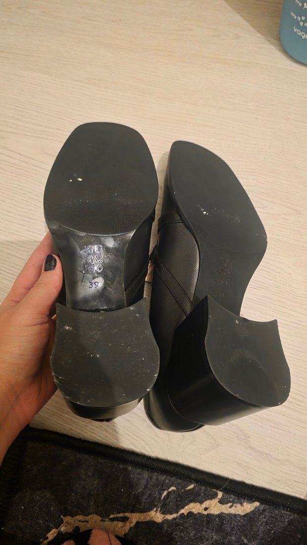 Kadın Siyah Klasik Topuklu Ayakkabı - Görsel 4