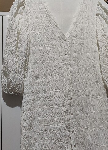 Günlük beyaz elbise - Görsel 3