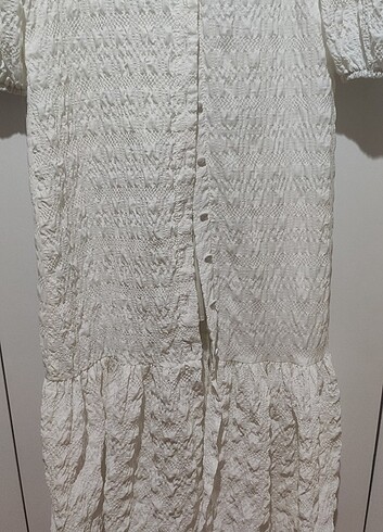 Günlük beyaz elbise - Görsel 4