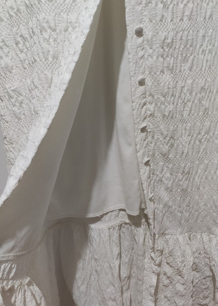 Günlük beyaz elbise - Görsel 2