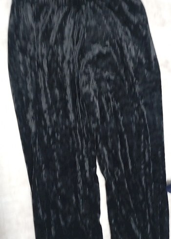 Siyah Kadın Kadife Takım,  Uzun Kollu - Görsel 2