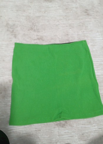 Yeşil Midi Etek crop hediyeli - Görsel 5