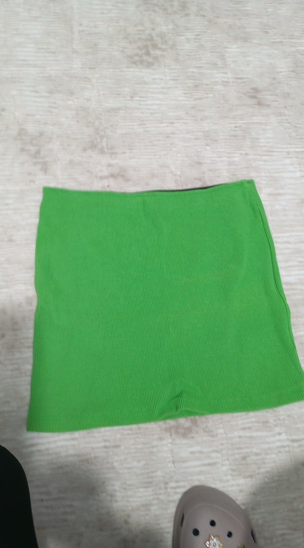 Yeşil Midi Etek crop hediyeli - Görsel 5