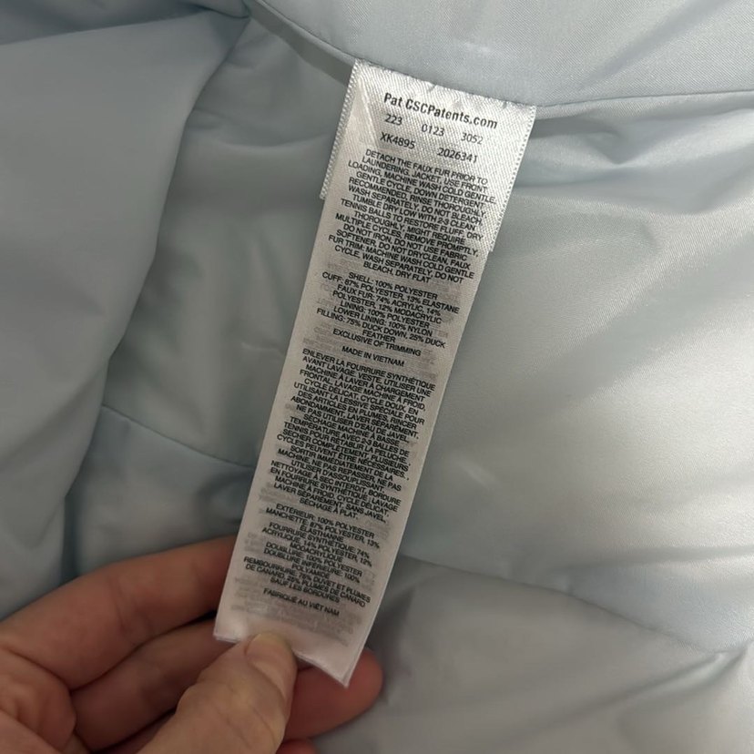 Beyaz Kürklü Kapüşonlu Kadın Kış Montu - Görsel 4