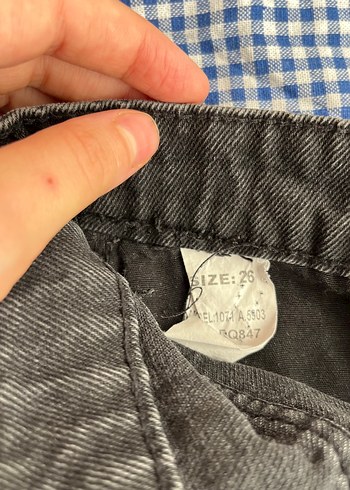 26 Beden gri Renk Antrasit Kadın Jean