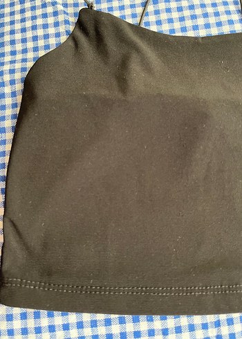 Diğer Siyah İnce Askılı Crop Top
