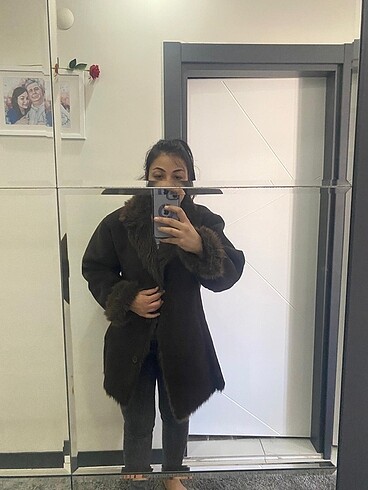 xl Beden Orjinal Vintage Kürklü Kaban