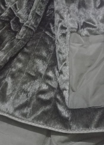 Düğmeli Siyah Midi Erkek Mont - Görsel 5