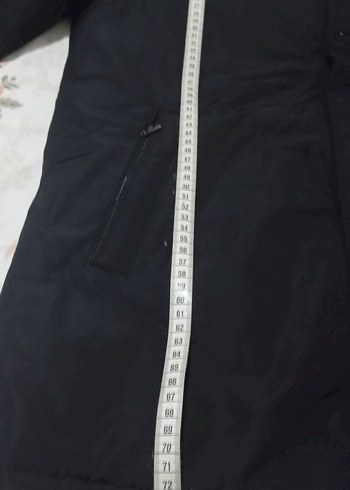 Düğmeli Siyah Midi Erkek Mont - Görsel 15