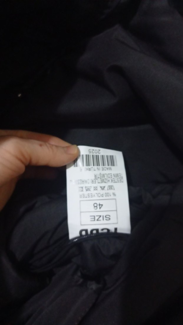 Düğmeli Siyah Midi Erkek Mont - Görsel 3