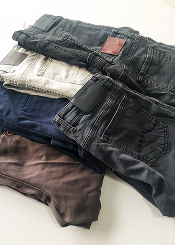 BAY TOPLU KOT JEANS