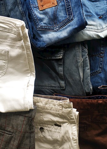 s/m Beden kahverengi Renk BAY TOPLU KOT JEANS