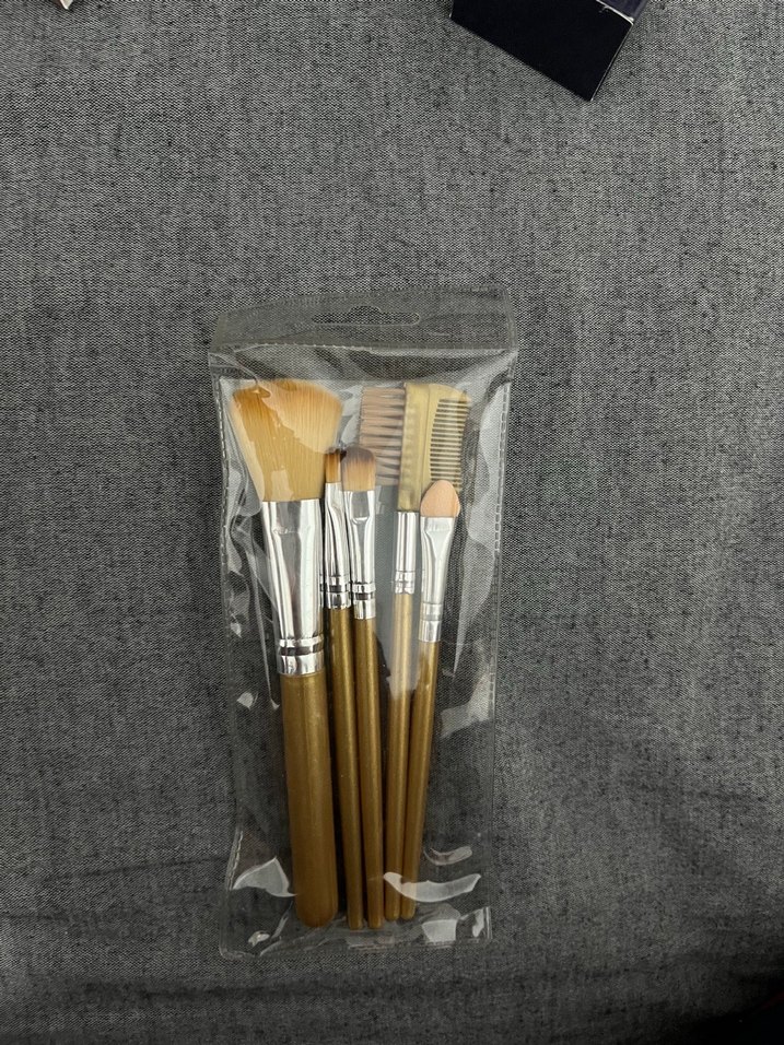 Bej Makyaj Fırçası Seti 5'li - Görsel 2