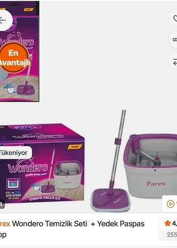 Parex Wondero Temizlik Seti + Yedek Paspas
