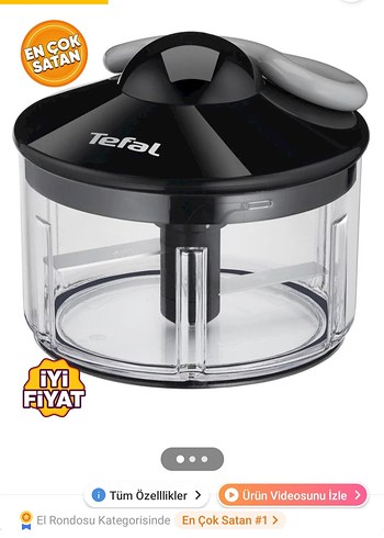 Tefal Siyah Çok Amaçlı Doğrayıcı