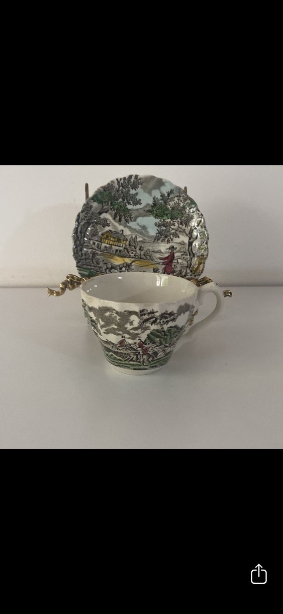 Myoot Hunter serisi antika çay fincanı - Görsel 2