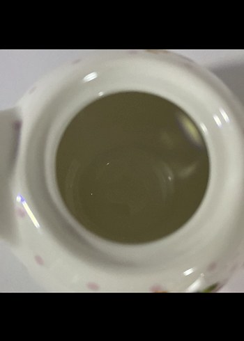 Pembe Porselen Çaydanlık ve Fincan Seti - Görsel 4