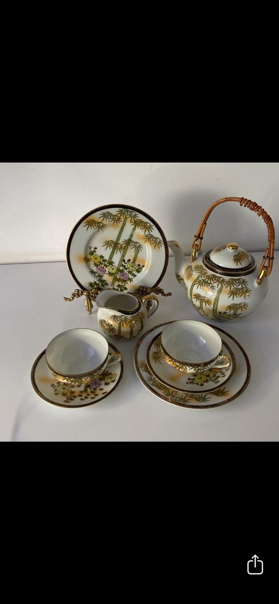 Antika çay seti - Görsel 5