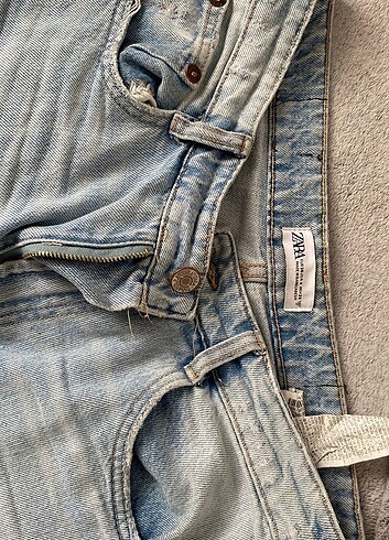 38 Beden mavi Renk Zara kargo jeans LIMITED EDITION