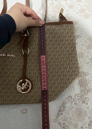  Beden kahverengi Renk Michael Kors Kahverengi Deri Kadın Çanta