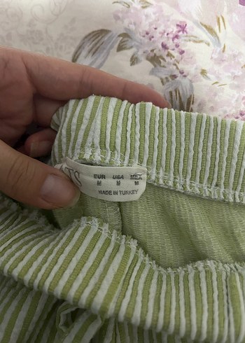 Zara Kadın Pilili Midi Kumaş Pantolon