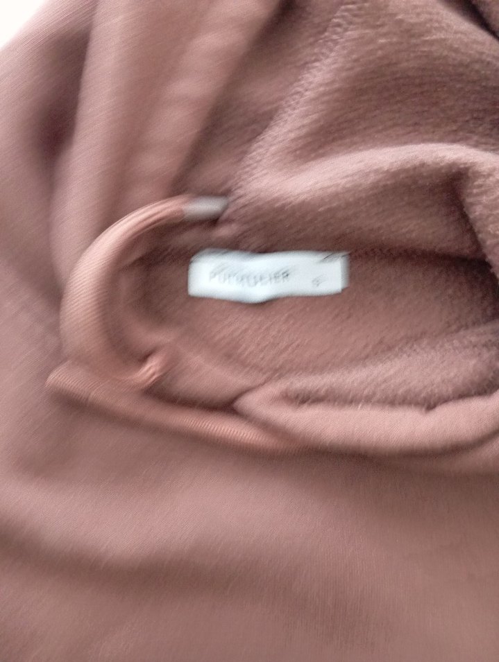 Kahverengi Kapüşonlu Rahat Sweatshirt - Görsel 2