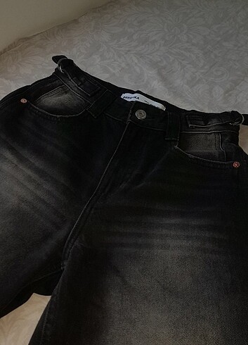 Bershka siyah baggy jean pantolon 