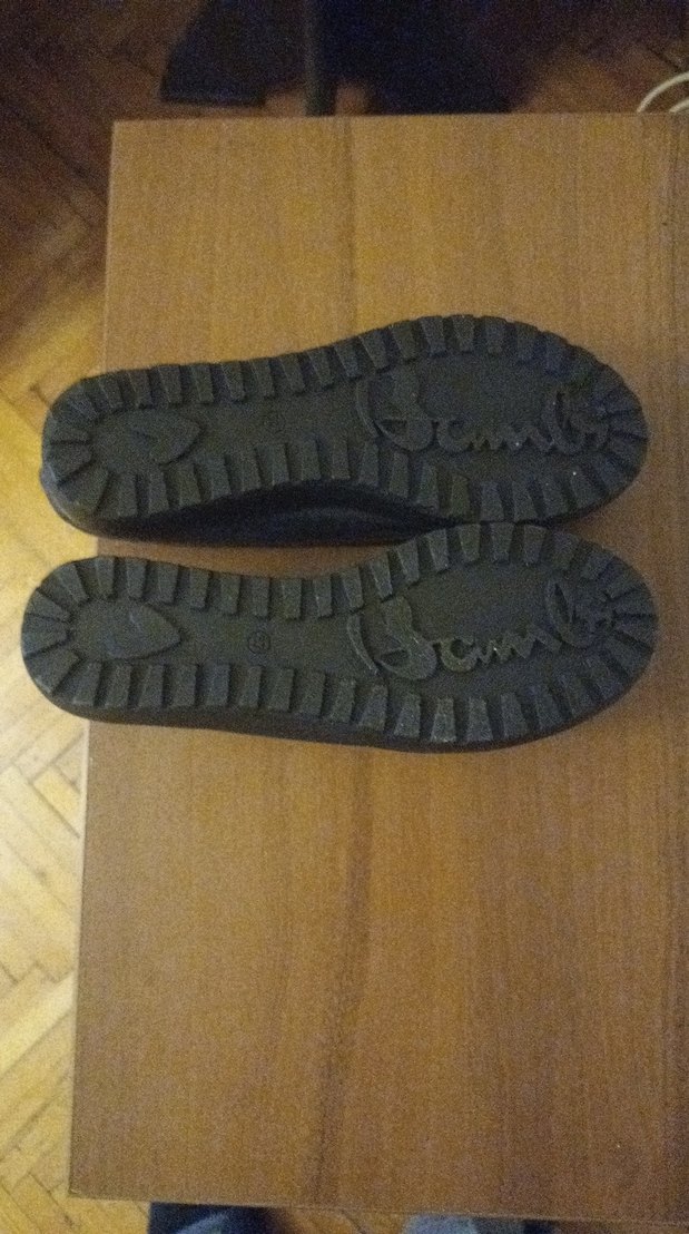 Kız Çocukları İçin Koyu Mavi Deri Tokalı Loafer - Görsel 3