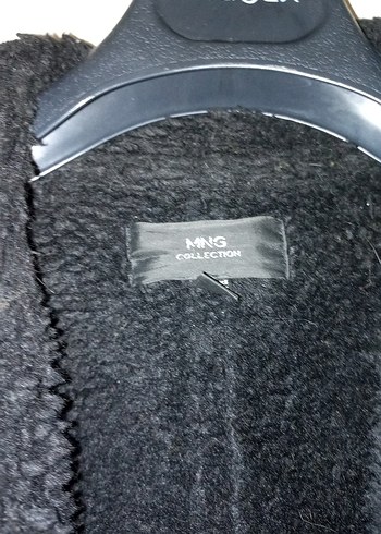 Kadın Siyah Deri Kürklü Biker Ceket - Görsel 2