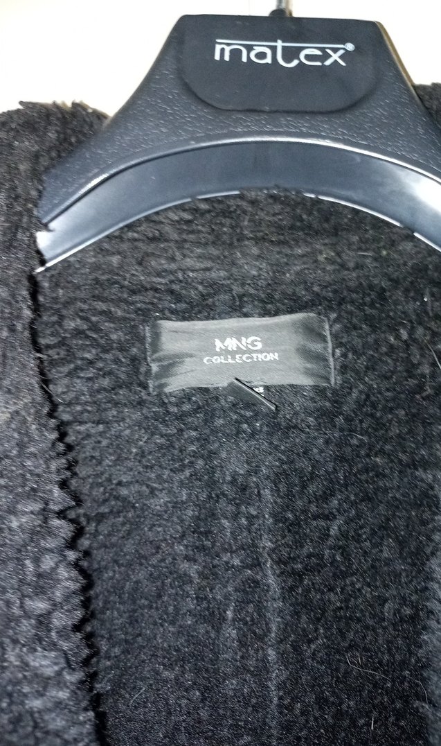 Kadın Siyah Deri Kürklü Biker Ceket - Görsel 2