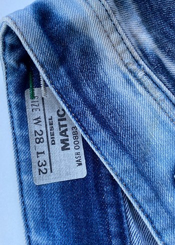 Diesel Kadın Mavi Bol Kesim Yırtık Kot Pantolon orjinal diesel - Görsel 3