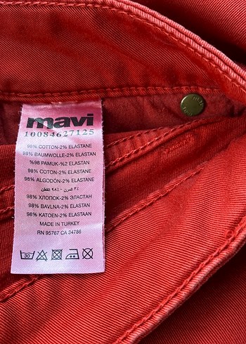 Mavi Kean  Kırmızı Kadın Kumaş Pantolon - Görsel 3