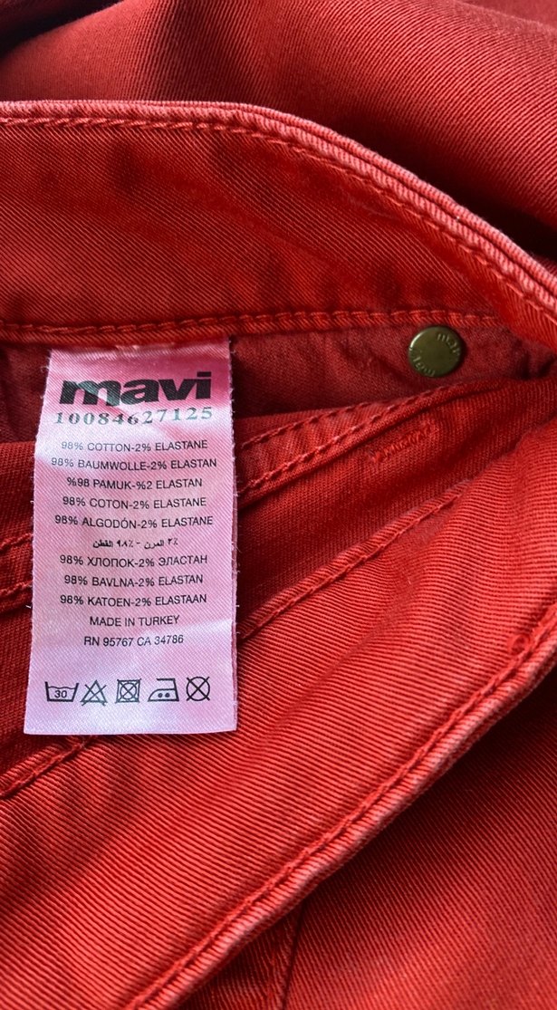 Mavi Kean  Kırmızı Kadın Kumaş Pantolon - Görsel 3