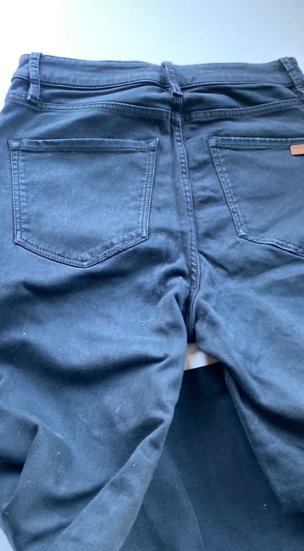 Massimo Duıri orjinal Kadın Siyah Normal Kesim Midi Kot Pantolon - Görsel 3