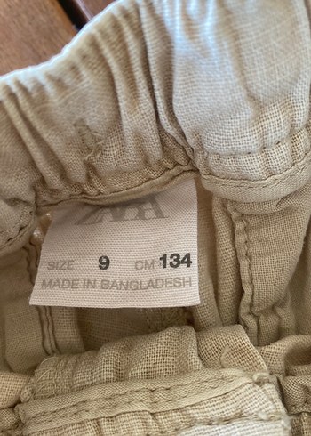 Zara erkek çocuk bek Keten Mini Şort - Görsel 2