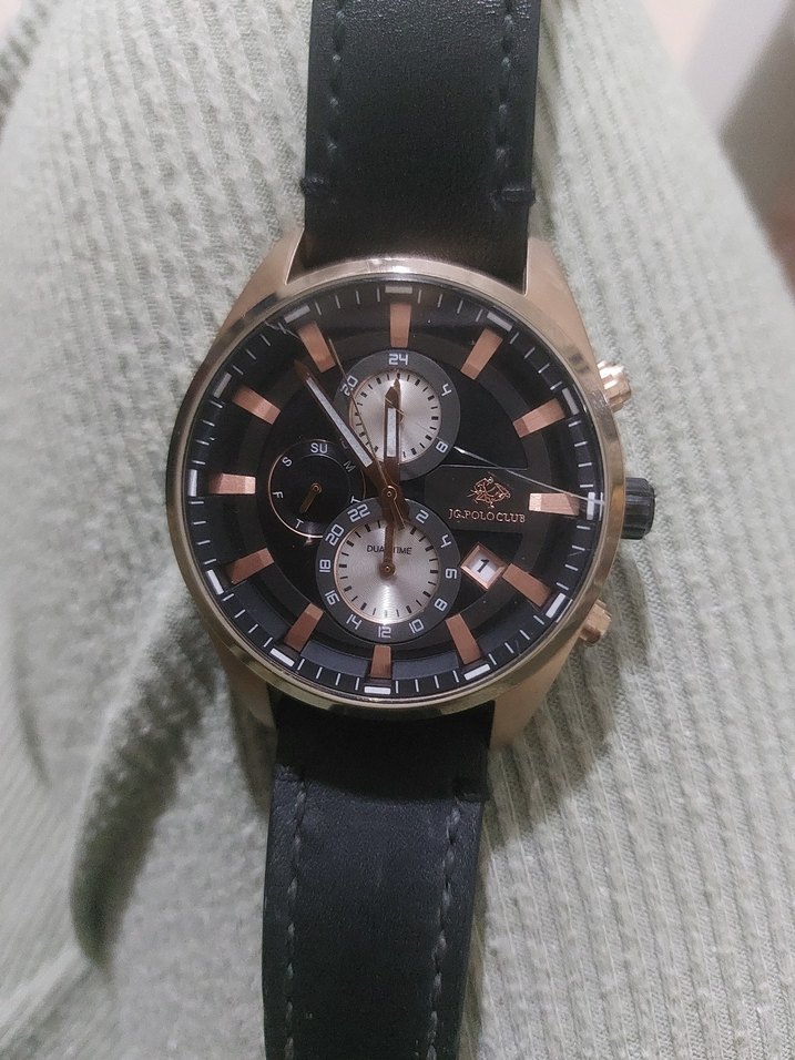 Siyah Deri Kayışlı Modern Klasik Erkek Saati - Görsel 2