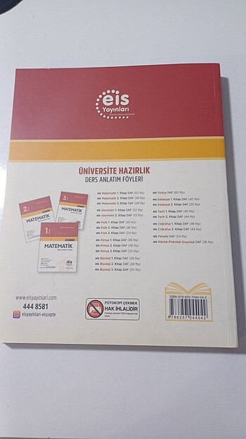 Eis Yayınları Matematik Ders Anlatım Föyü 1.Kitap