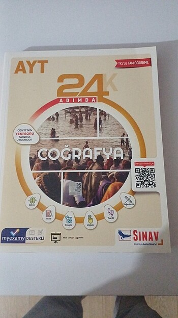 Sınav Yayınları Ayt Coğrafya 24 Adımda Konu Anlatım Kitabı 