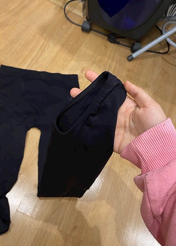 Kadın Siyah Sıkı Kesim cimnastik taytı - Görsel 3